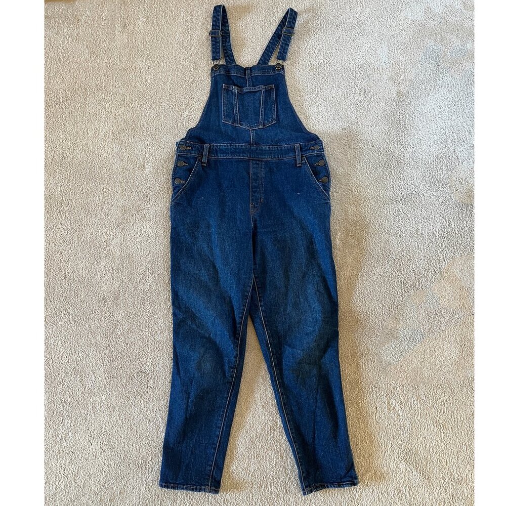 Straight-Leg Denim Overalls
